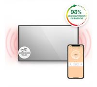 Klarstein La Palma Smart 1000W 120x60cm Miroir Chauffant Infrarouge Noir