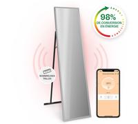 Klarstein La Palma Smart 900W 160x40cm Miroir Chauffant Infrarouge Argent