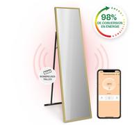 Klarstein Smart Chauffage Infrarouge, 900W Radiateur Electrique, Contrôle via APP Mobile WiFi, Détection de Fenêtre Ouverte, IP24, Chauffage Mural Salle de Bain, Thermostat, Econome, Sans CO2