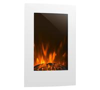Klarstein Lausanne 2000W 58cm Cheminée électrique murale Blanc