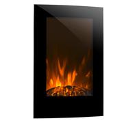 Klarstein Lausanne 2000W 58cm Cheminée Électrique Murale Noir