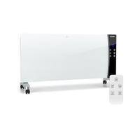 KLARSTEIN Lindholm - Radiateur convecteur, Affichage LED, Panneau tactile, Télécommande, Minuterie, 1000 ou 2000W, Thermostat 16-40° C, Sécurité enfants, Protection anti surchauffe - Blanc