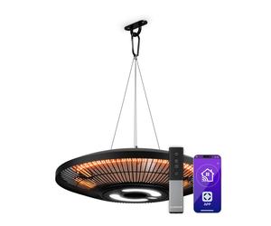 Klarstein LumiHeat Smart 2000W 15m² Radiateur Infrarouge Plafond Noir