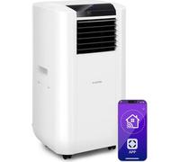Klarstein Max Breeze Smart Climatiseur Mobile - 15000 BTU, 57-95 m², WiFi & App Control, 4 Modes, Énergie Silencieux, Télécommande, Réservoir d'Eau, Filtre à Charbon Actif, Noir