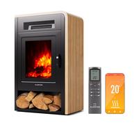 Klarstein Opala cheminée électrique WiFi 950/1900W thermostat minuterie hebdomadaire