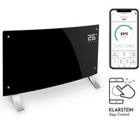 Klarstein Radiateur Electrique à Faible Consommation d'Energie, 2000W Chauffage Electrique d'Intérieur avec Thermostat, Portable, Chauffage Mural, Chauffage d'Appoint, Radiateurs, Pieds en Aluminium