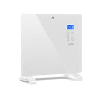 Klarstein Radiateur Electrique Mobile, Chauffage Electrique Mural 1000W à Faible Consommation d'Energie pour Maison, Salle de Bain, Convecteur, Radiateurs Electriques Silencieux, Thermostat, Roulettes