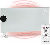 Klarstein Radiateur Electrique Mobile, Chauffage Electrique Mural 2000W à Faible Consommation d'Energie pour Maison, Salle de Bain, Convecteur, Radiateurs Electriques Silencieux,Thermostat, Roulettes