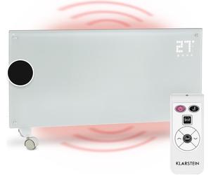 Klarstein Radiateur Electrique Mobile, Chauffage Electrique Mural 2000W à Faible Consommation d'Energie pour Maison, Salle de Bain, Convecteur, Radiateurs Electriques Silencieux,Thermostat, Roulettes
