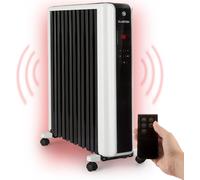 Klarstein Radiateur Electrique Mobile, Radiateur à Bain d'Huile à Faible Consommation d'Energie et Silencieux, 2.5kw, Chauffage Electrique avec Thermostat, Télécommande, Chauffage d'Appoint Portable