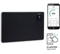 Klarstein Radiateur Electrique Smart à Faible Consommation d'Energie, 1500W Chauffage Electrique d'Intérieur avec Thermostat, Chauffage d'Appoint Portable avec Roulettes, Radiateurs Mural Silencieux