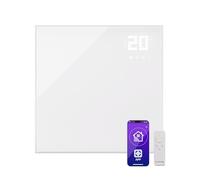 Klarstein radiateur infrarouge avec thermostat, chauffage électrique 360 W, chauffage infrarouge connecté tableau pour montage mural, IR avec contrôle par application et détection de fenêtre ouverte,