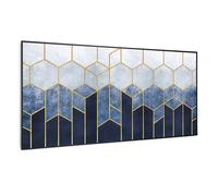Klarstein Radiateur infrarouge intelligent Wonderwall Air Art décor ligne bleue 120x60 cm 700 W