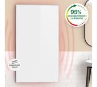 Klarstein Radiateur Infrarouge Mural, Chauffage Infrarouge 450W, Panneau Chauffant Infrarouge Puissant, Radiateur Electrique Extra Plat, Salle de Bain, Sans CO2, Faible Consommation d'Energie