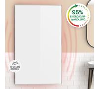 Klarstein Radiateur Infrarouge Mural, Chauffage Infrarouge 600W, Panneau Chauffant Infrarouge Puissant, Radiateur Electrique Extra Plat, Salle de Bain, Sans CO2, Faible Consommation d'Energie