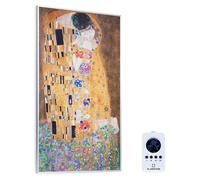 Klarstein Radiateur Infrarouge Mural, Chauffage Infrarouge 600W, Panneau Chauffant Infrarouge, Télécommande, Radiateur Electrique Extra Plat, Salle de Bain, Sans CO2, Faible Conso d'Energie