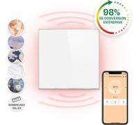 Klarstein Radiateur Infrarouge Mural Intelligent, Chauffage Infrarouge 360W, Panneau Chauffant Infrarouge, APP Mobile, Radiateur Electrique Extra Plat, Salle de Bain, Sans CO2, Faible Conso d'Energie