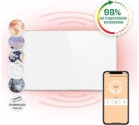 Klarstein Radiateur Infrarouge Mural Intelligent, Chauffage Infrarouge 600W, Panneau Chauffant Infrarouge, APP Mobile, Radiateur Electrique Extra Plat, Salle de Bain, Sans CO2, Faible Conso d'Energie