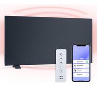 Klarstein Radiateurs Chauffage Radiant Electrique IP24, Chauffage salle de bain infrarouge Intelligent WiFi et App, Radiateur Electrique Mural 750W, Heater avec Détection Fenêtre Ouverte, Thermostat