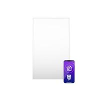 Klarstein Radiateurs Chauffage Radiant Electrique IP24, Chauffage Salle de Bain Infrarouge Intelligent WiFi et App, Radiateur Electrique Mural 600W, Heater avec Détection Fenêtre Ouverte, Thermostat