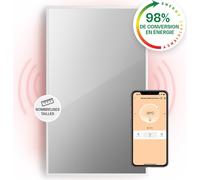 Klarstein Smart Chauffage Infrarouge, 1000W Radiateur Electrique, Contrôle via APP Mobile WiFi, Détection de Fenêtre Ouverte, IP24, Chauffage Mural Salle de Bain, Thermostat, Econome, Sans CO2