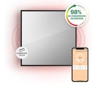 Klarstein Smart Chauffage Infrarouge, 500W Radiateur Electrique, Contrôle via APP Mobile WiFi, Détection de Fenêtre Ouverte, IP24, Chauffage Mural Salle de Bain, Thermostat, Econome, Sans CO2