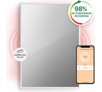 Klarstein Smart Chauffage Infrarouge, 750W Radiateur Electrique, Contrôle via APP Mobile WiFi, Détection de Fenêtre Ouverte, IP24, Chauffage Mural Salle de Bain, Thermostat, Econome, Sans CO2