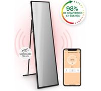 Klarstein Smart Chauffage Infrarouge, 900W Radiateur Electrique, Contrôle via APP Mobile WiFi, Détection de Fenêtre Ouverte, IP24, Chauffage Mural Salle de Bain, Thermostat, Econome, Sans CO2