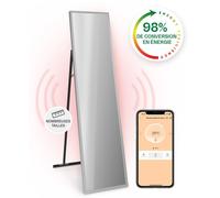 Klarstein Smart Chauffage Infrarouge, 900W Radiateur Electrique, Contrôle via APP Mobile WiFi, Détection de Fenêtre Ouverte, IP24, Chauffage Mural Salle de Bain, Thermostat, Econome, Sans CO2
