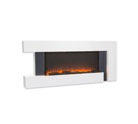 Klarstein Studio LightFire 2000W 132cm Cheminée Électrique Blanc