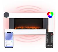 Klarstein Studio LightFire Smart 2000W 132cm Asymétrique Cheminée électrique Blanc