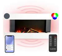 Klarstein Studio LightFire Smart 2000W 132cm Cheminée électrique Blanc