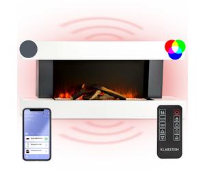 Klarstein Studio LightFire Smart 2000W 132cm Cheminée électrique Blanc