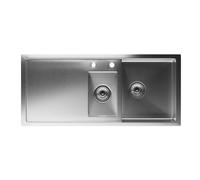 Klarstein TitanSteel évier de cuisine avec égouttoir | 100 x 45 cm (Lxl)