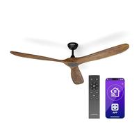 Klarstein Bahama Breeze Smart 178 cm 45,5 W Ventilateur de plafond Noyer