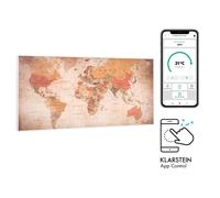 Klarstein Wonderwall Art Smart 700W 60x120cm Radiateur Tableau Carte du Monde