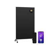 Klarstein Wonderwall Smart 800 W Chauffage infrarouge mural, écoénergétique, contrôle Wi-Fi et application, compatible Alexa, chauffage instantané, affichage LED, protection contre la surchauffe, idéa