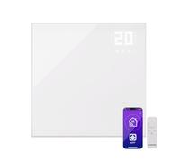 Klarstein radiateur infrarouge avec thermostat, chauffage électrique 360 W, chauffage infrarouge connecté tableau pour montage mural, IR avec contrôle par application et détection de fenêtre ouverte,