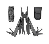 KLARUS MT07 Coffret cadeau homme : outil multifonction professionnel 20 en 1 comprenant une pince, un couteau pliant et un étui. Idéal pour le camping et les réparations en extérieur. (Black)
