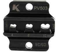 Klauke PV503 Insert à compression pour raccord photovoltaïque 4 à 10 mm² adapté pour marque (pinces) Klauke EKM50ML