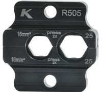 Klauke R504 Insert de presse K50er 6-16qmmpour cosses tubulaires/connecteurs, version normale. (R504)