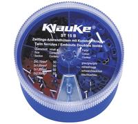 Klauke ST15B Assortiment d'embouts doubles 0.75 mm², 1 mm², 1.5 mm², 2.5 mm² partiellement isolé gris, rouge, noir, bleu 200