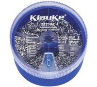Klauke ST23B Assortiment dembouts simples 0.25 mm², 0.34 mm², 0.5 mm², 0.75 mm², 1 mm² non isolé argent 4000 parties
