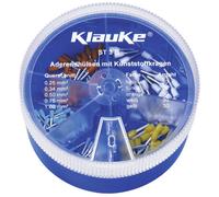 Klauke ST3B Assortiment dembouts simples 0.25 mm², 0.34 mm², 0.5 mm², 0.75 mm², 1 mm² partiellement isolé bleu clair, blanc, jaune, orange, turquoise 150