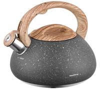 Klausberg Bouilloire à flûte en acier inoxydable en marbre bouilloire 2,7 litres KB-7250