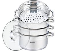Klausberg Cuit-vapeur 22 cm Acier Inoxydable 5 Pièces