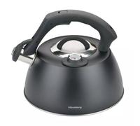 Klausberg KB-7371 Bouilloire sifflante avec thermomètre en acier inoxydable 3,0 l