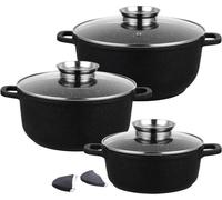 Klausberg lot de 8 pieces de pots en granit 8723