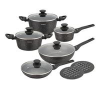 Klausberg set de pots avec revetement antiadhésif marbré, 12 pieces KB7657