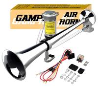 Klaxon à air pour camion - Double trompette - 12 V - 150 dB - Chromé